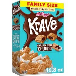 Kellogg's Krave Churro Family Size Breakfast Cereal - 16.8oz