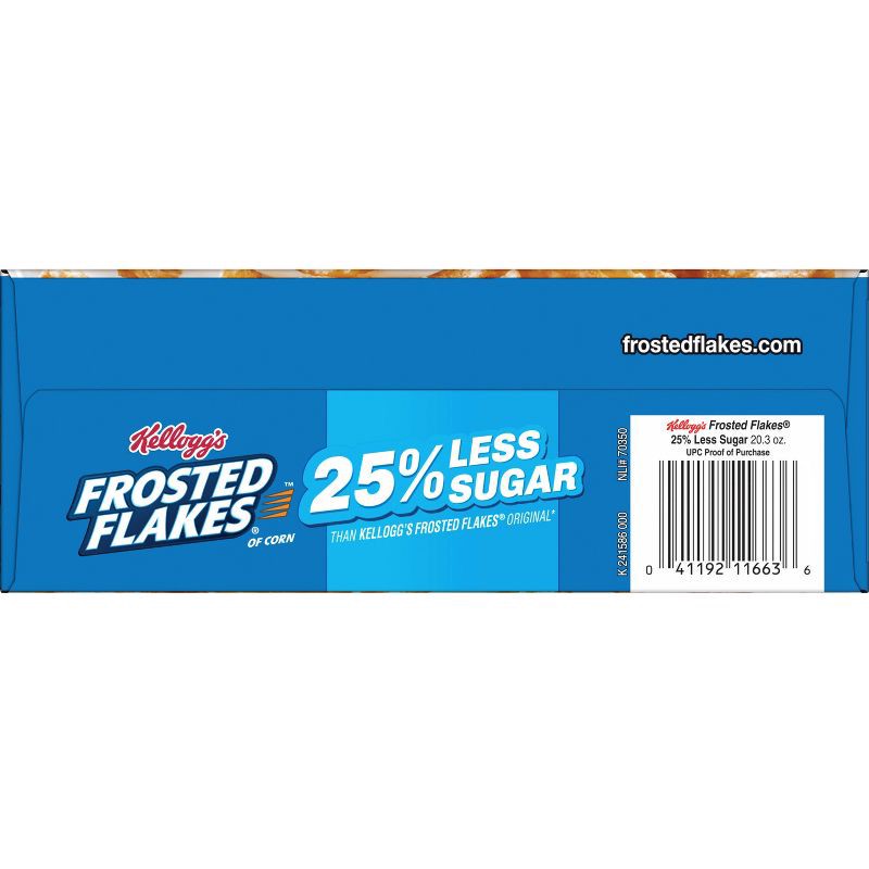 slide 12 of 12, Kellogg's Frosted Flakes Reduced Sugar Family Size Breakfast Cereal - 20.3oz, 20.3 oz