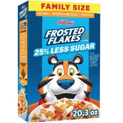 Kellogg's Frosted Flakes Reduced Sugar Family Size Breakfast Cereal - 20.3oz