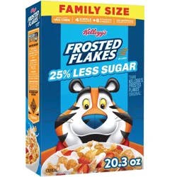 Kellogg's Frosted Flakes Reduced Sugar Family Size Breakfast Cereal - 20.3oz