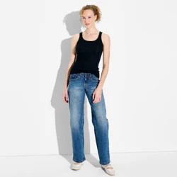 Women's Core Ribbed Tank Top - Wild Fable™ Black M