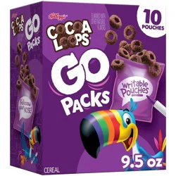 Kellogg's Froot Loops Cocoa Loops Go Packs Breakfast Cereal - 9.5oz/10ct