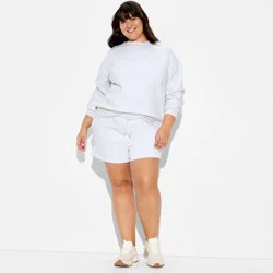 Women's Oversized Pullover Sweatshirt - Wild Fable™ Heather Gray XXL