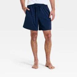 Men's All Night Knit Pajama Shorts - Goodfellow & Co™ Navy Blue XL