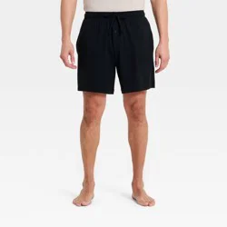 Men's All Night Knit Pajama Shorts - Goodfellow & Co™ Black XL
