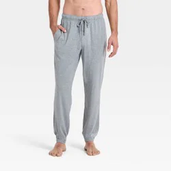 Men's All Night Knit Jogger Pajama Pants - Goodfellow & Co™ Heathered Gray L