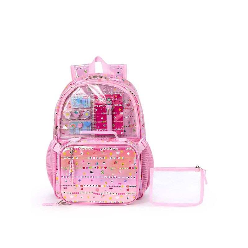 slide 1 of 17, Locker Club Stationery 17" Backpack Set - Bestie, 1 ct