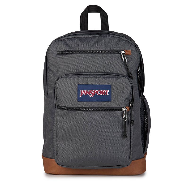 slide 1 of 8, JanSport Cool Student 17" Backpack Fits 15" Laptop Synthetic Leather Bottom - Gray, 17 in