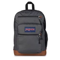 JanSport Cool Student 17" Backpack Fits 15" Laptop Synthetic Leather Bottom - Gray