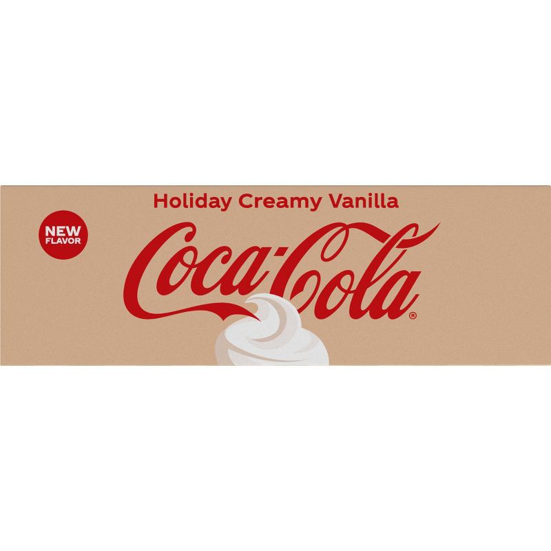 slide 10 of 14, Coca-Cola Holiday Creamy Vanilla Soda - 12pk/12 fl oz Cans, 12 ct; 12 fl oz