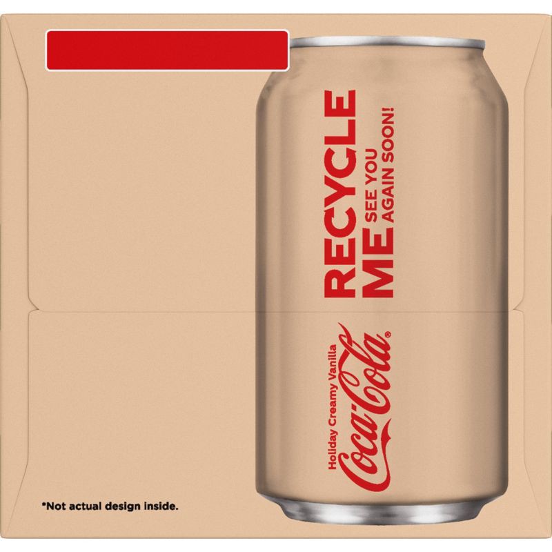 slide 11 of 14, Coca-Cola Holiday Creamy Vanilla Soda - 12pk/12 fl oz Cans, 12 ct; 12 fl oz