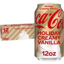 Coca-Cola Holiday Creamy Vanilla Soda - 12pk/12 fl oz Cans