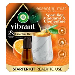 Air Wick Vibrant Essential Mist Aromatherapy Diffuser Kits - Sparkling Mandrain & Clementine - 2ct