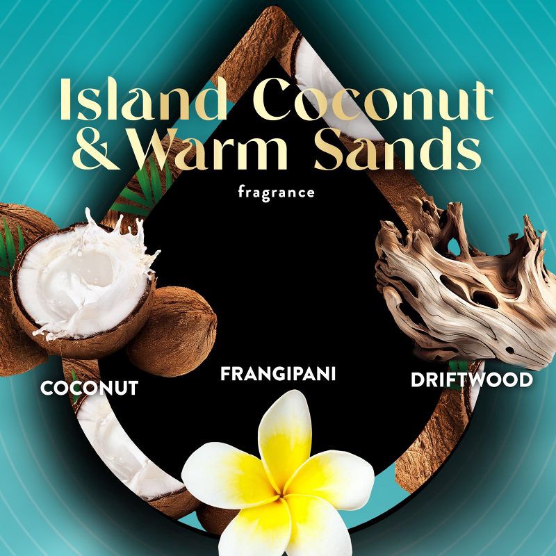 slide 3 of 8, Air Wick Vibrant Scented Oil Air Freshener Starter Kits - 1 Warmer + 1 Refill - Island Coconut & Warm Sands - 2ct, 2 ct