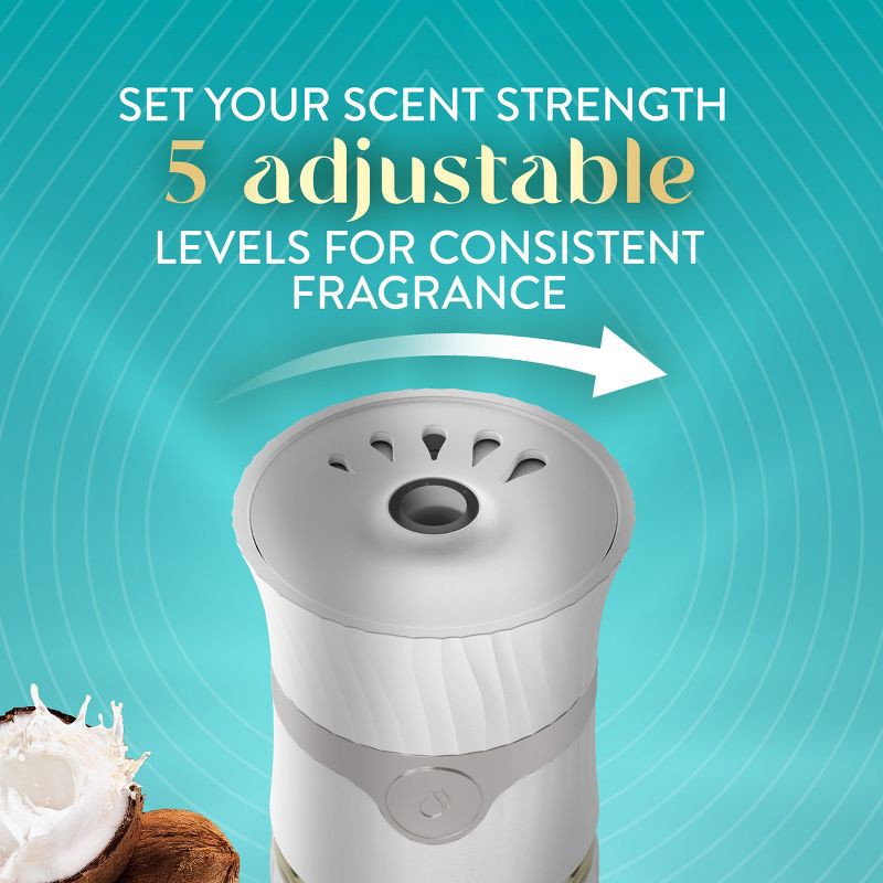 slide 7 of 8, Air Wick Vibrant Scented Oil Air Freshener Starter Kits - 1 Warmer + 1 Refill - Island Coconut & Warm Sands - 2ct, 2 ct