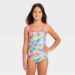 Girls' Beach Vibes One Piece Swimsuit - Cat & Jack™ XS