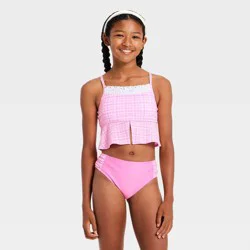 Girls' Picnic Prep Bikini Set - art class™ Pink XL