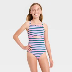 Girls' Sandy Days One Piece Swimsuit - Cat & Jack™ Pink XS