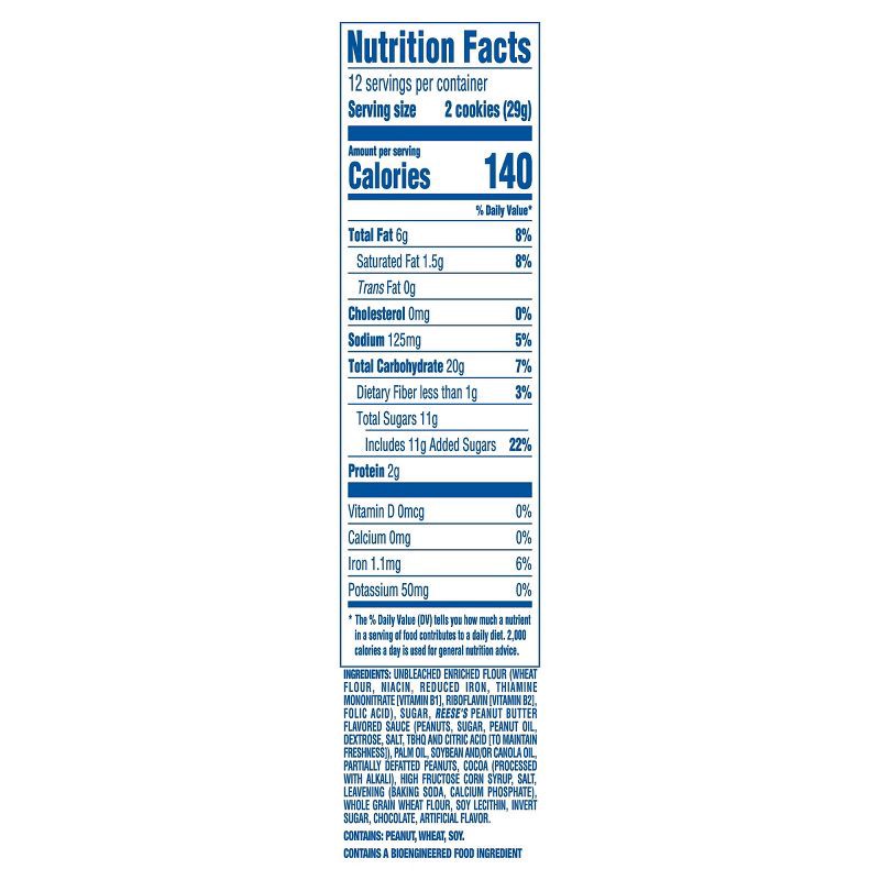 slide 4 of 14, Oreo Reese's Peanut Buttery Creme Chocolate Sandwich Cookies - 12.35oz, 12.35 oz