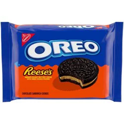 Oreo Reese's Peanut Buttery Creme Chocolate Sandwich Cookies - 12.35oz