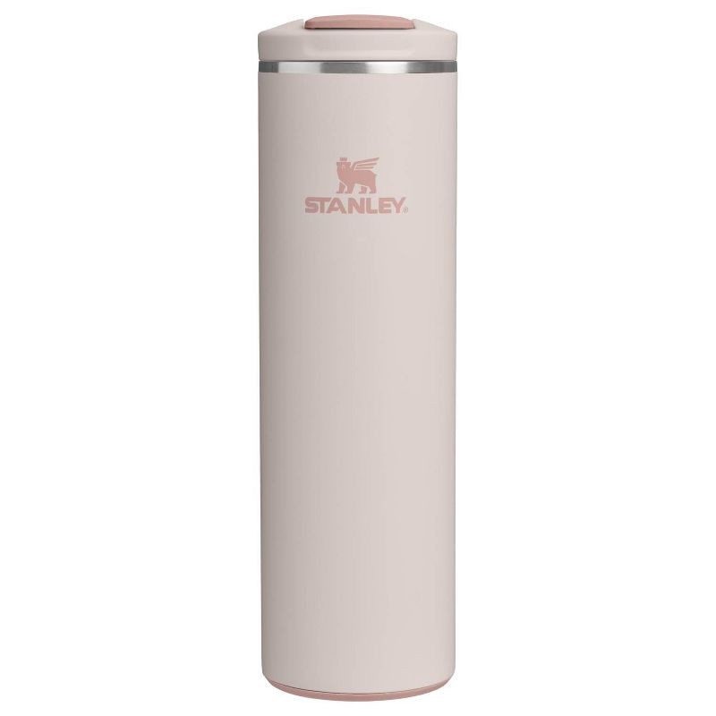slide 1 of 3, Stanley 20 oz Stainless Steel AeroLight Transit Fliptop Mug Rose Quartz, 20 oz