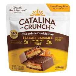 Catalina Crunch Sea Salt Caramel Chocolate Cookie Bars - 4.7oz/4ct