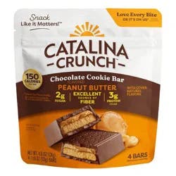 Catalina Crunch Cookie Bar Peanut Butter Chocolate - 4.6z/4ct