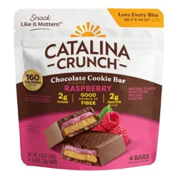 Catalina Crunch Cookie Bar Raspberry Chocolate - 4.6oz/4ct