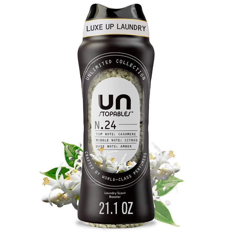 slide 1 of 14, Downy Unstopables Unlimited Collection In Wash Scent Booster Beads No. 24 Laundry Additives - Cashmere Citrus Amber - 21.1oz, 21.1 oz