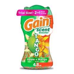 Gain Apple Mango Tango Beads Scent Boosters - 4.8oz: Spill-Resistant Lid, Bleach-Free, Odor Control, Laundry Additives