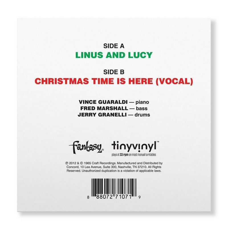 slide 3 of 4, Universal Music Group Vince Guaraldi Trio Tiny Vinyl Edition - Linus & Lucy /Christmas Time Is Here (Target Exclusive, vinyl 4 inch), 1 ct