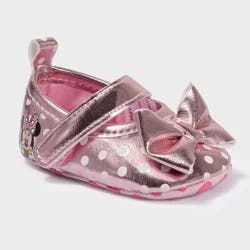 Baby Girls' Minnie Mouse Ballet Flats - Pink 9-12M