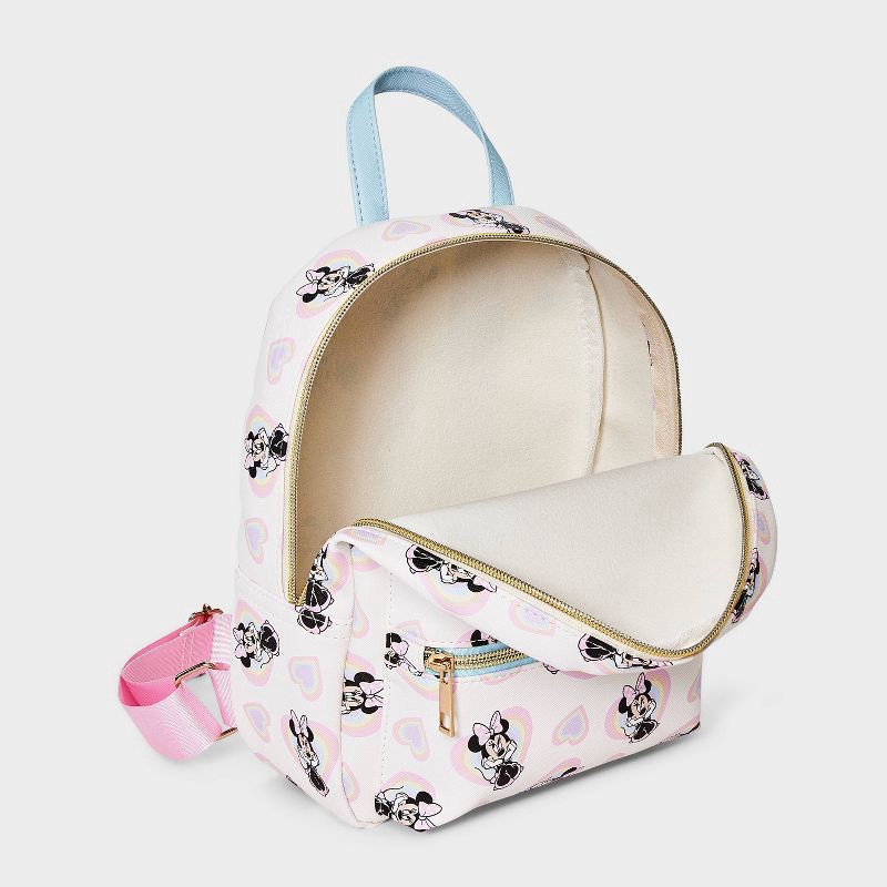 slide 3 of 4, Disney Toddler GIrls' Minnie Heart Backpack - White, 1 ct