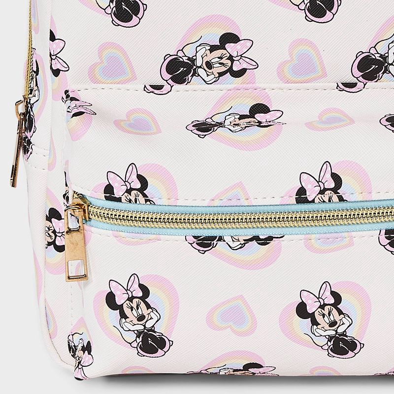 slide 4 of 4, Disney Toddler GIrls' Minnie Heart Backpack - White, 1 ct