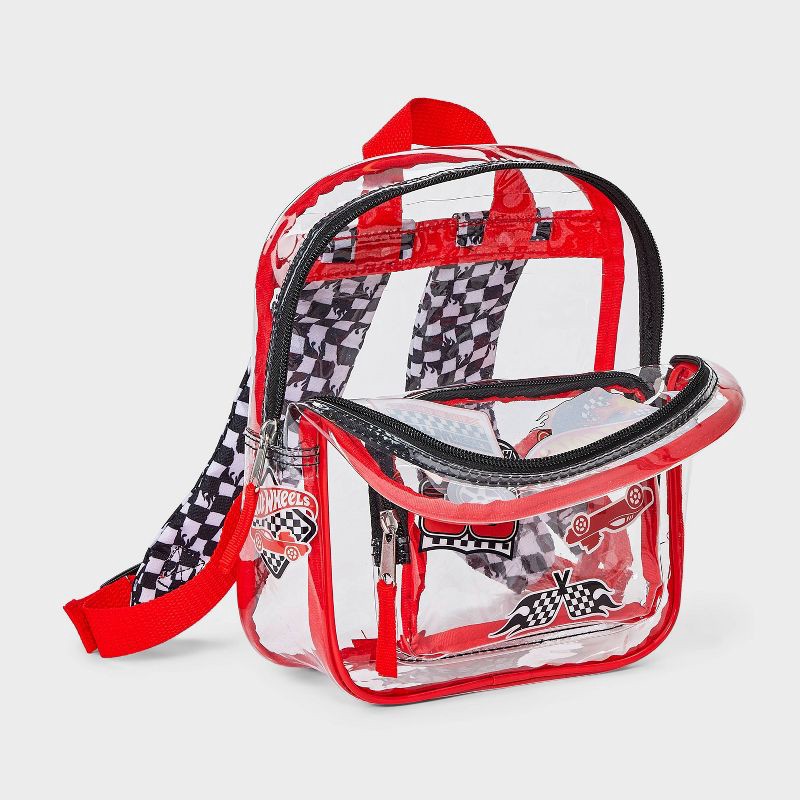 slide 3 of 4, Toddler Hot Wheels Backpack - Red/Black, 1 ct