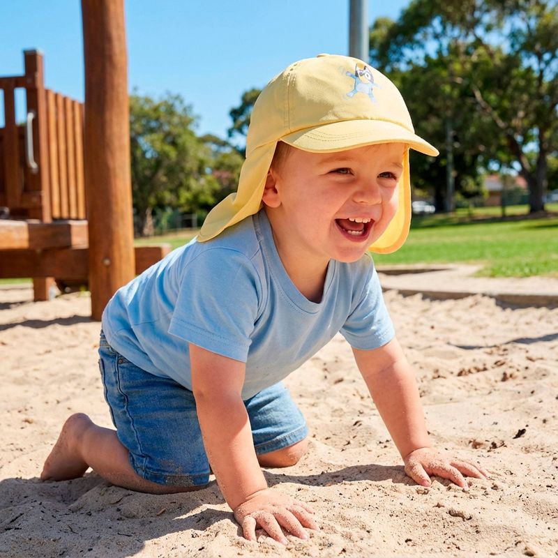 slide 3 of 3, Toddler Bluey Swim Hat - Tan One Size Fits Most, 1 ct