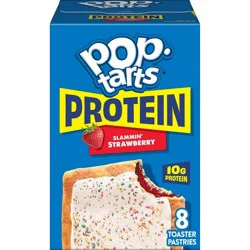 Pop-Tarts Protein Frosted Slammin' Strawberry Toaster Pastries - 14.3oz/8ct