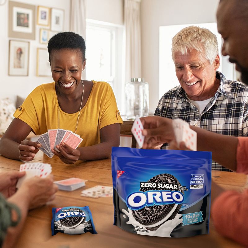 slide 8 of 15, Oreo Zero Sugar Chocolate Sandwich Cookies - 8.8 oz, 8.8 oz