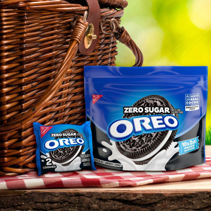 slide 9 of 15, Oreo Zero Sugar Chocolate Sandwich Cookies - 8.8 oz, 8.8 oz