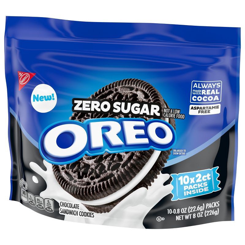 slide 11 of 15, Oreo Zero Sugar Chocolate Sandwich Cookies - 8.8 oz, 8.8 oz