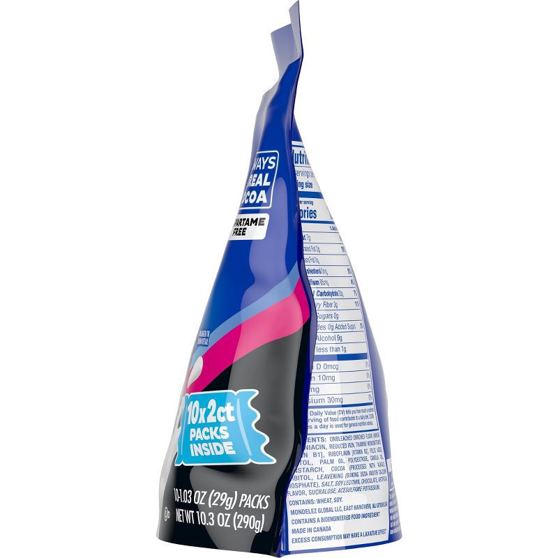 slide 13 of 15, Oreo Double Stuf Zero Sugar Chocolate Sandwich Cookies - 10.3oz, 10.3 oz