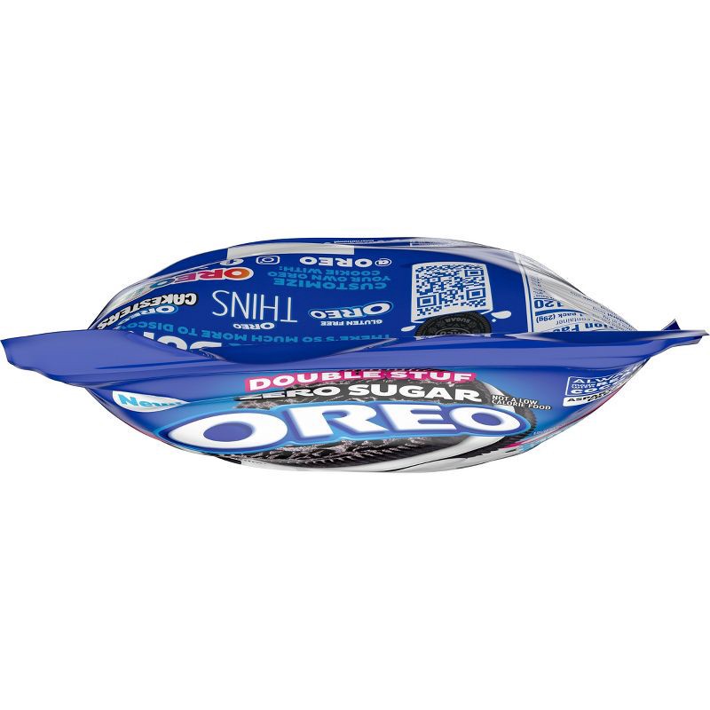 slide 14 of 15, Oreo Double Stuf Zero Sugar Chocolate Sandwich Cookies - 10.3oz, 10.3 oz