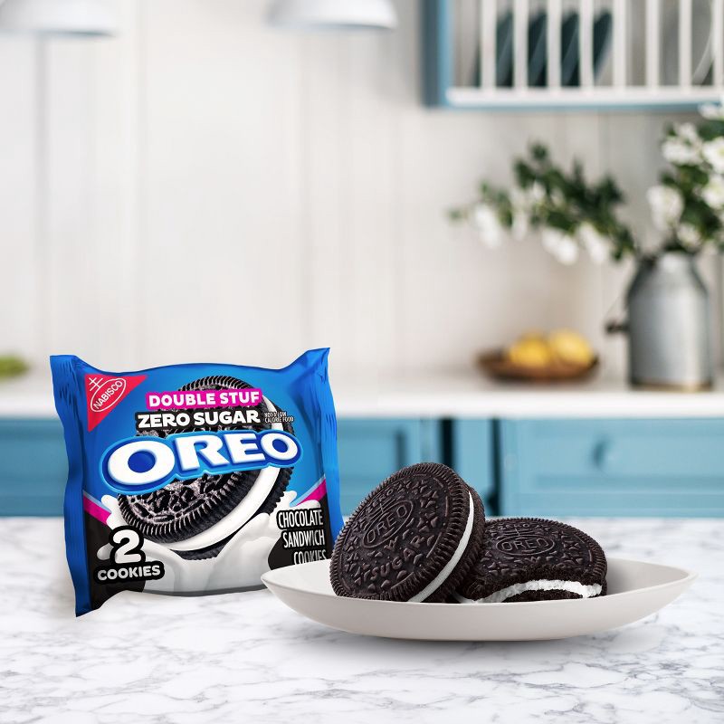 slide 7 of 15, Oreo Double Stuf Zero Sugar Chocolate Sandwich Cookies - 10.3oz, 10.3 oz