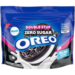 Oreo Double Stuf Zero Sugar Chocolate Sandwich Cookies - 10.3oz