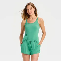 Women's Jersey Pajama Tank - Auden™ Green XXL