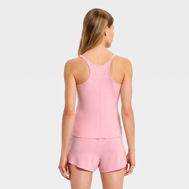 slide 2 of 3, Women's Jersey Pajama Tank - Auden™ Pink XXL, 1 ct