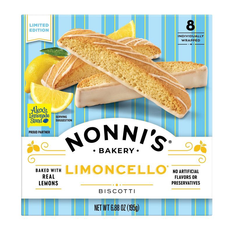 slide 1 of 8, Nonni's Bakery Limoncello Biscotti - 6.88oz, 6.88 oz