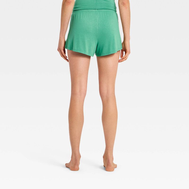 slide 2 of 3, Women's Jersey Pajama Shorts - Auden™ Green XL, 1 ct