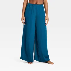 Women's Luxury Collection Satin Pajama Pants - Auden™ Dark Blue XS