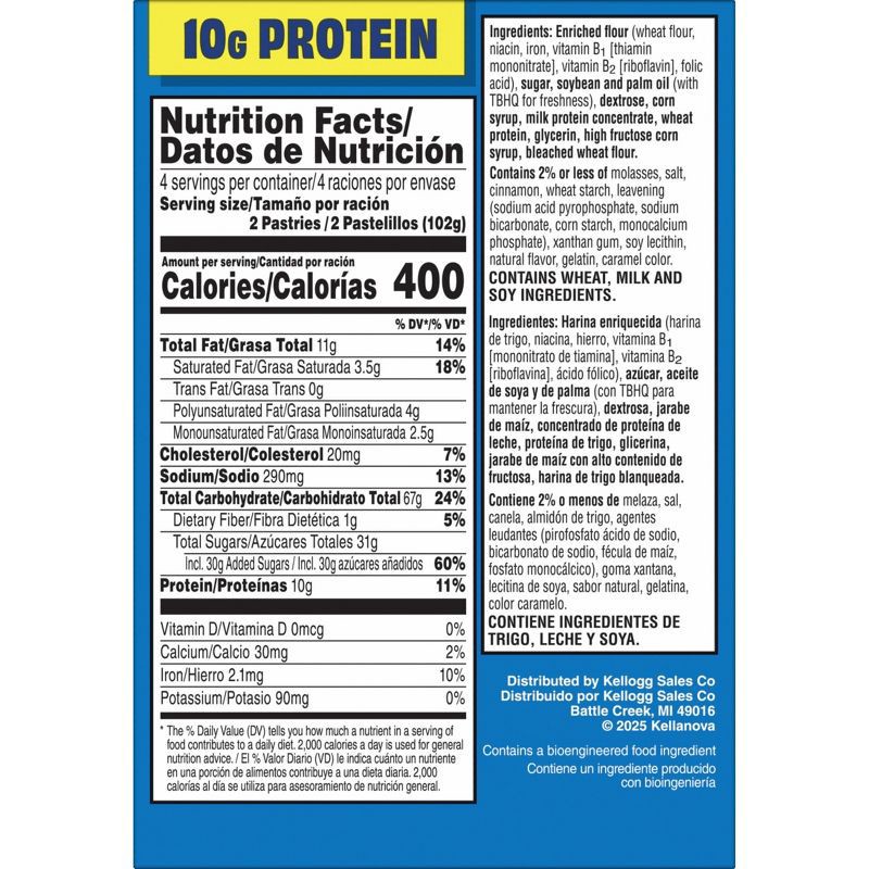 slide 2 of 10, Pop-Tarts Protein Frosted Boostin' Brown Sugar Cinnamon Toaster Pastries - 14.3oz/8ct, 14.3 oz, 8 ct